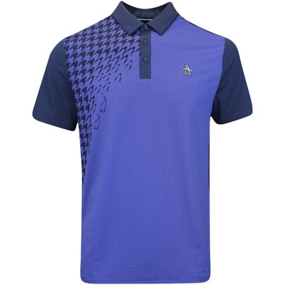 Original Penguin Golf Shirt - Asymmetrical CB Polo - Black Iris AW24