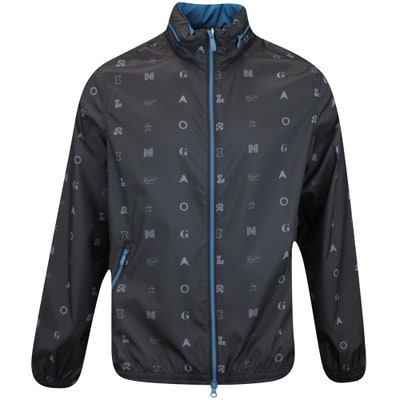 Original Penguin Golf Jacket - All Over Icon Hoodie - Caviar AW24