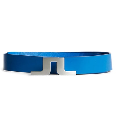 J.Lindeberg Golf Belt - Bridger Leather - Club Blue AW24
