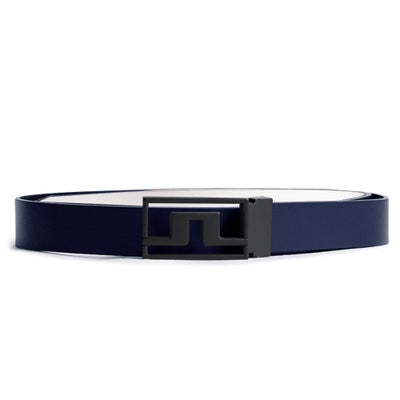 J.Lindeberg Golf Belt - Slater Reversible - JL Navy - White AW24