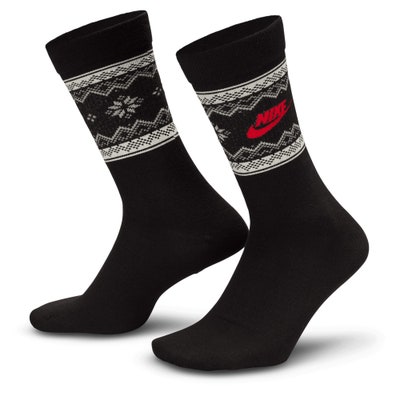 Nike Golf Socks - Fair Isle Crew - Black HO24