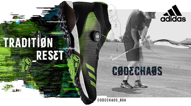 adidas CodeChaos Golf Shoes Boa Black Green