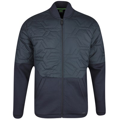 BOSS Golf Jacket - Samoo Tech HexaQuilt Hybrid - Dark Navy SP25