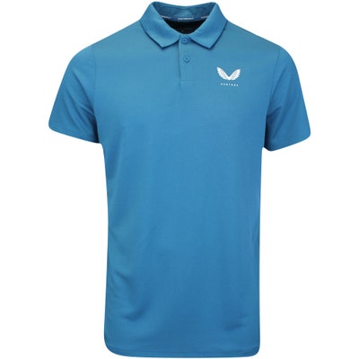 Castore Golf Shirt - Pinnacle Engineered Knit Polo - Dark Aqua AW24