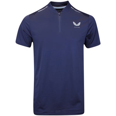 Castore Golf Shirt - Pinnacle Varsity Polo - Midnight Navy AW24