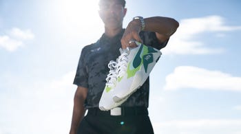 Claude Harmon Custom PUMA RS-G Shoes Green Cucumber