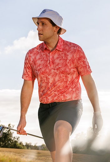 Collin Morikawa - US Open Thursday - adidas Floral Golf Shirt 2024