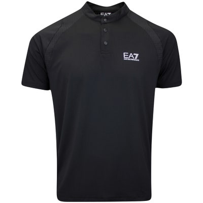EA7 Golf Shirt - Ventus7 Blade Polo - Black AW24
