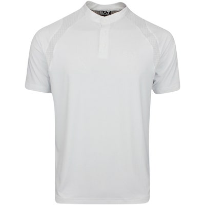EA7 Golf Shirt - Ventus7 Blade Polo - White AW24