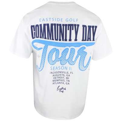 Eastside Golf T-Shirt - Community Tee - Bright White AW24