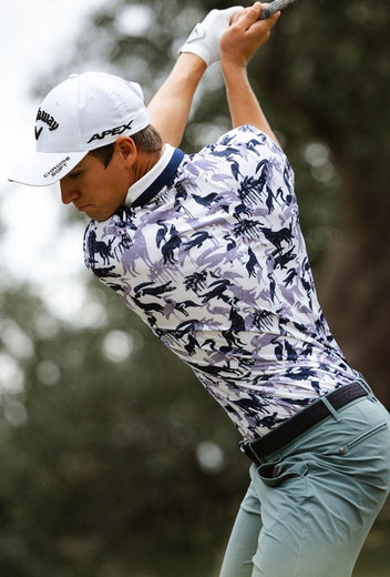 Erik Van Rooyen - US PGA Friday - Wolf Print Polo 2024