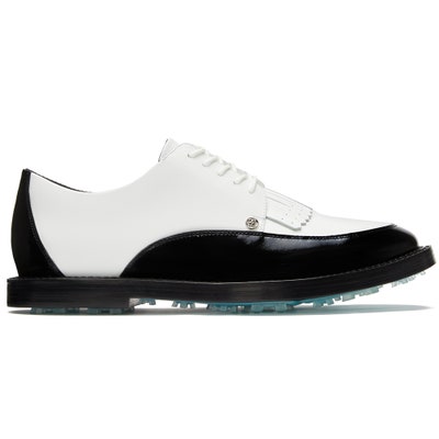 G/FORE Golf Shoes - Gallivanter Derby - Snow - Onyx 2024