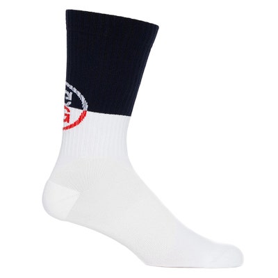 G/FORE Golf Socks - Circle G Ribbed Crew - Snow SS24