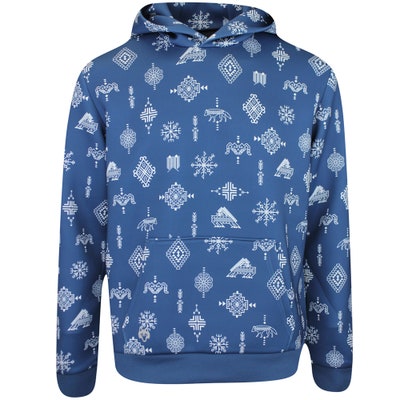 Greyson Golf Pullover - Chene Hoodie - Woven Spirits Print AW24
