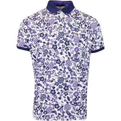 Greyson Golf Shirt - Wild Flower Polo - Arctic AW24