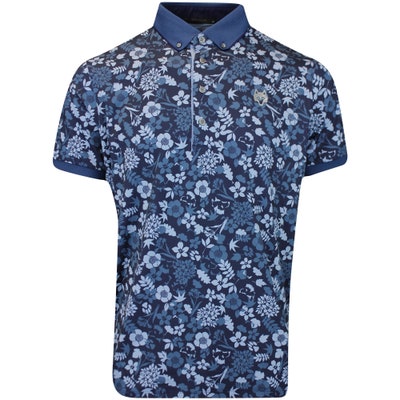 Greyson Golf Shirt - Wild Flower Polo - Maltese Blue AW24