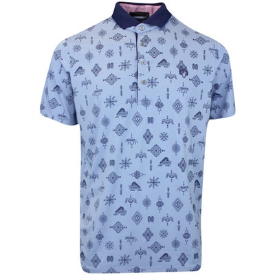 Greyson Golf Shirt - Woven Spirits Polo - Cloud AW24