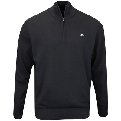 J.Lindeberg Golf Jumper - Jeffrey Windbreaker QZ - Black AW24