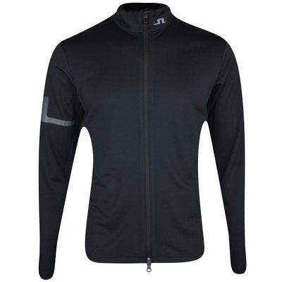 J.Lindeberg Golf Mid Layer - Heath FZ Mid - Black PS25