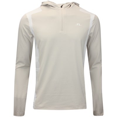 J.Lindeberg Golf Pullover - Lukas QZ Hoodie - Moonbeam AW24
