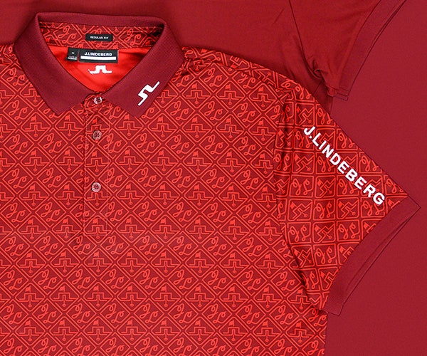 J.Lindeberg Printed Golf Polo Shirts
