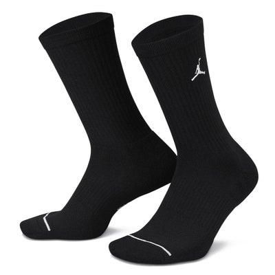 Jordan Golf Socks - Jumpman Everyday Crew - 3 Pack Black 2024