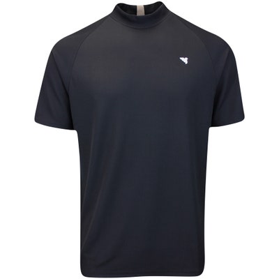 Macade Golf Shirt - Tyler Mock Neck Polo - Black AW24