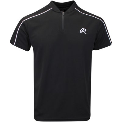 Malbon Golf Shirt - Evergreen M Icon Blade Polo - Black SS24
