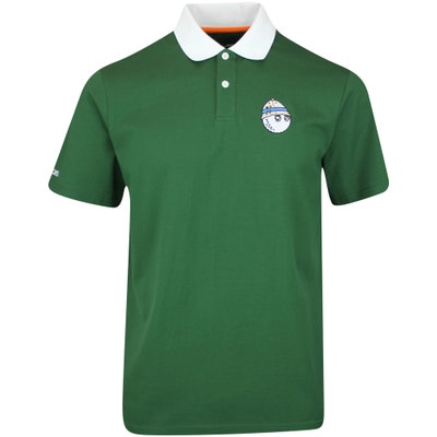 Malbon Golf Shirt - Fishing Buckets Pique Polo - Forest AW24