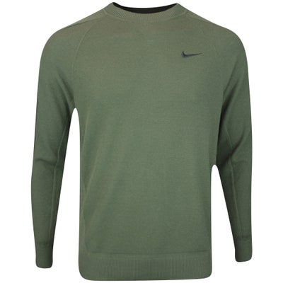 Nike Golf Jumper - NK Tour Crew Neck Sweater - Cargo Khaki HO24