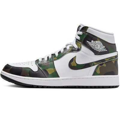 Nike Golf Shoes - Air Jordan 1 High G - White - Olive Camo 2024