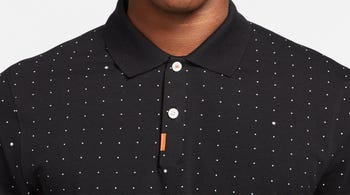 Nike Space Dot Print Polo Shirt Black