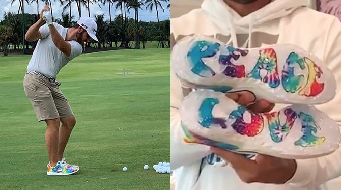 Nike Tie Dye Golf Shoes | Brooks Koepka & Matthew Wolff PGA