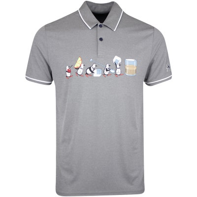 Original Penguin Golf Shirt - Bar Back Oxford Polo - Black Iris AW24