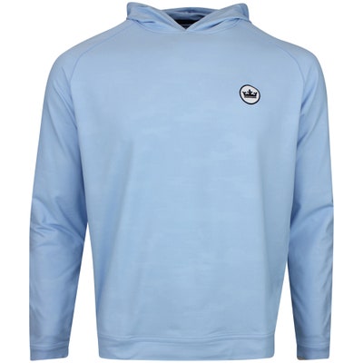 Peter Millar Golf Pullover - Pine Performance Hoodie - Blue Camo AW24