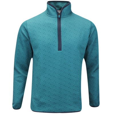 PUMA Golf Pullover - AP Jacquard QZ - Cold Green AW24
