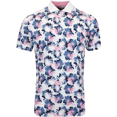 PUMA Golf Shirt - Borrego Pique Polo - White Glow AW24