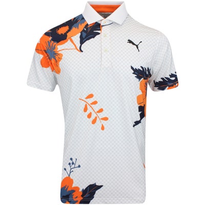 PUMA Golf Shirt - MATTR Terrance Polo - Rickie Orange AW24