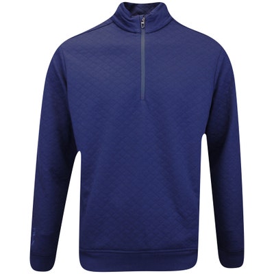 RLX Golf Pullover - Quilted Tech Jersey QZ - Refined Navy AW24