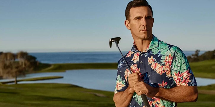 Statement Print Golf Shirts