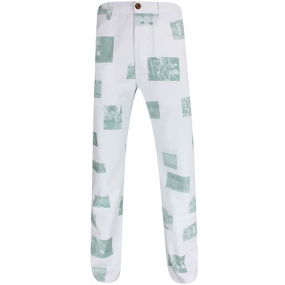 Students Golf Trousers - Ripley Twill Pant - White AW24