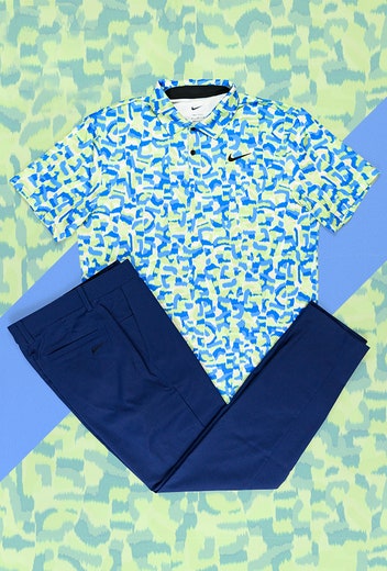 Tony Finau - PGA Championship Valhalla - Blue Green Print Nike Shirt 2024